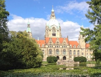 Hannover Rathaus Frontansicht